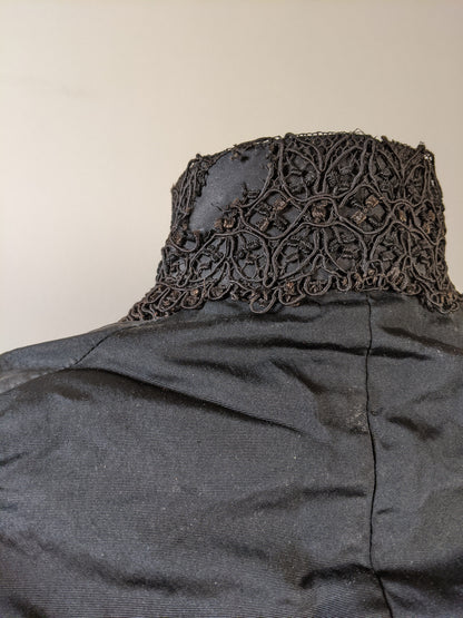 1890s Silk Faille Gigot Sleeve Bodice