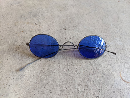 1890s-1900s Cobalt Blue Tinted Glasses