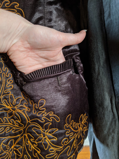 c. 1890 Silk "Seal" Plush Jacket