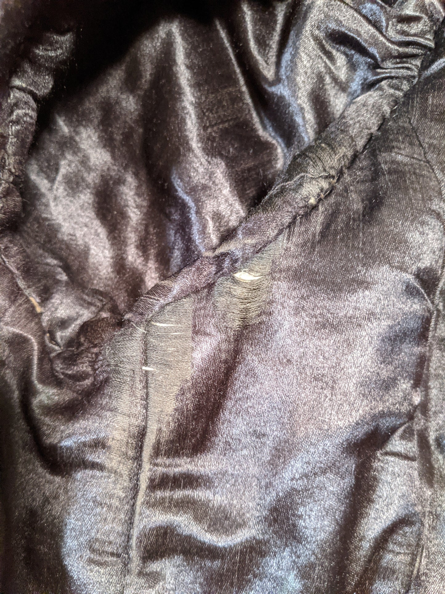 c. 1890 Silk "Seal" Plush Jacket