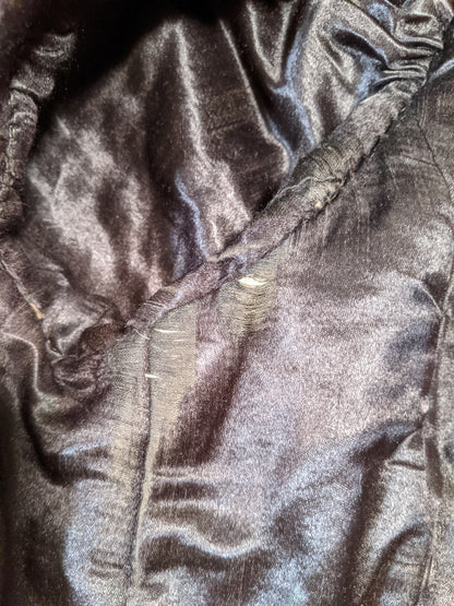 c. 1890 Silk "Seal" Plush Jacket