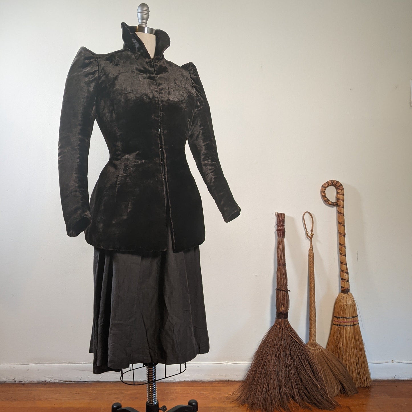 c. 1890 Silk "Seal" Plush Jacket