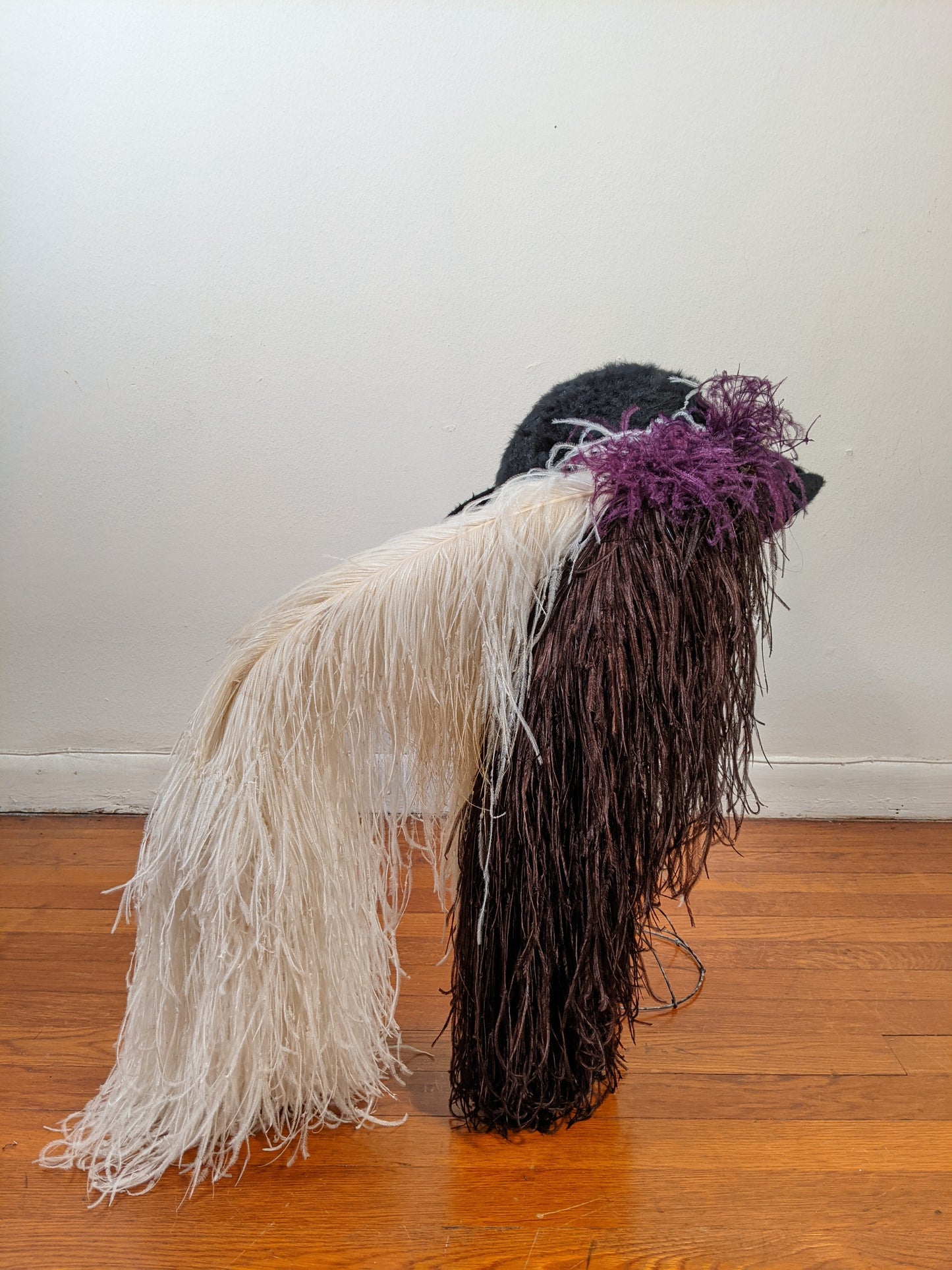 1910s Titanic Era Beaver + Ostrich Hat