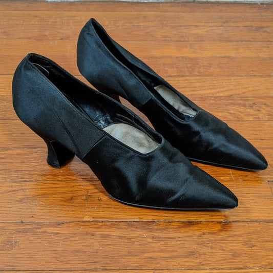 1910s-1920s Marshall Field & Co. Silk Pumps | Sz 7.5 - 8