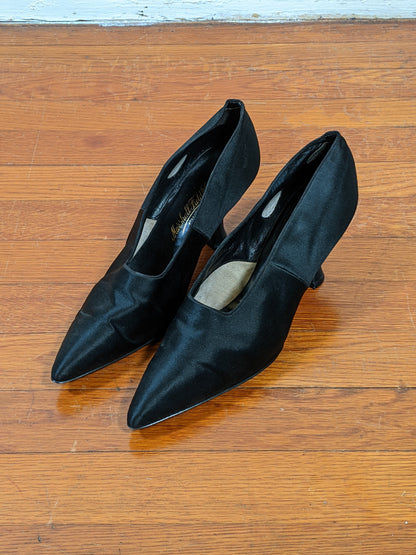 1910s-1920s Marshall Field & Co. Silk Pumps | Sz 7.5 - 8