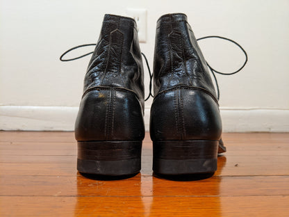 c. 1930s Square Toe Boots | Approx Sz 9-10