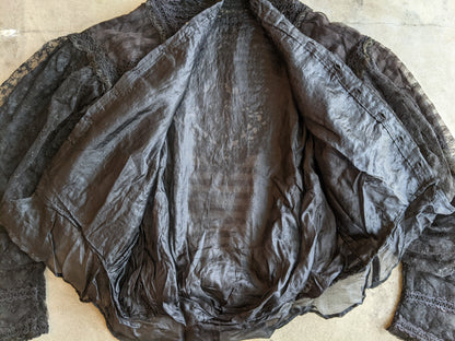 1900s Black Lace Shirt-Waist