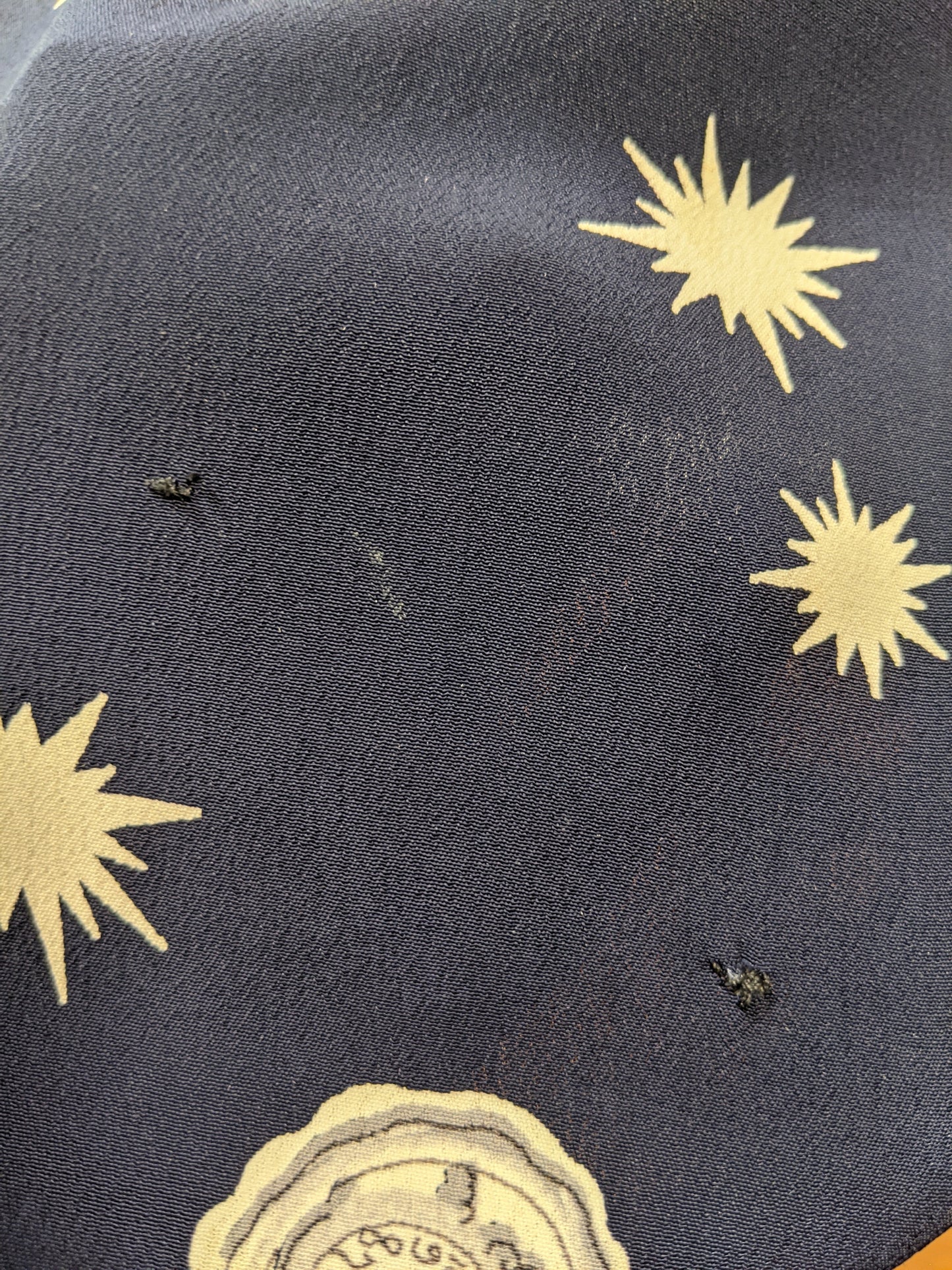 1940s Novelty Print Rayon Dress