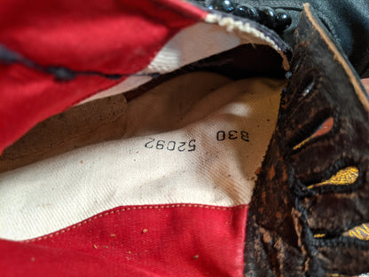 Early 1910s Side Button Silk Boots | Approx Sz 5