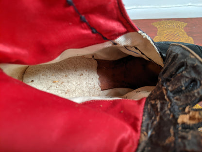 Early 1910s Side Button Silk Boots | Approx Sz 5