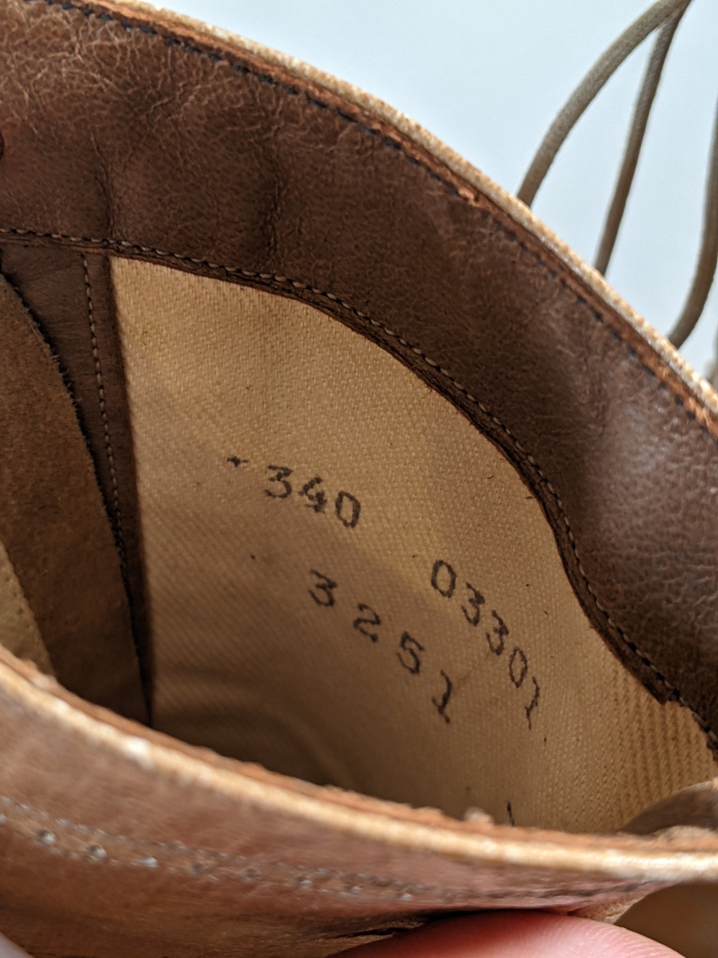 c. 1910s Light Brown Boots | Approx Size 5