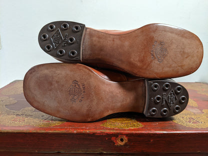 c. 1930s Brown Boots | Approx Sz 4-5