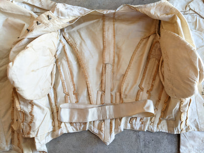 1890s Cream Silk Gigot Sleeve Bodice