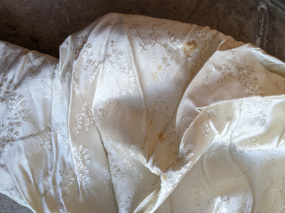 1890s Cream Silk Gigot Sleeve Bodice