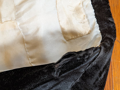 c. 1910s Black Silk Suit | Jacket + Skirt