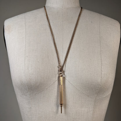 c. 1890s-1900s "Magic" Pencil on Long Guard Chain