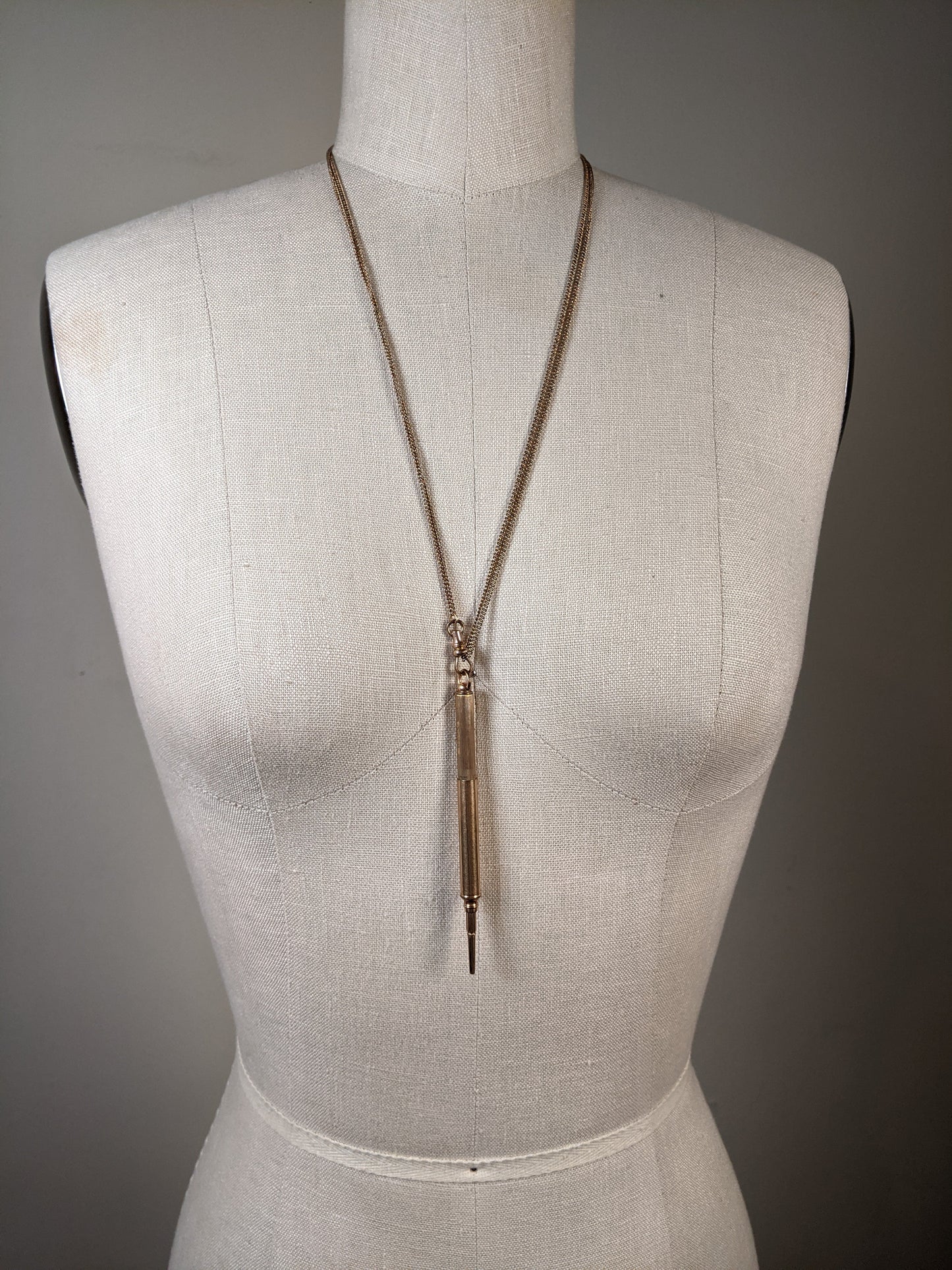 c. 1890s-1900s "Magic" Pencil on Long Guard Chain