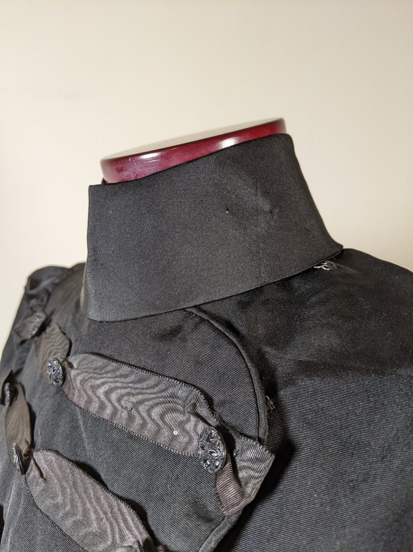 1890s Black Dress | Bodice + Skirt