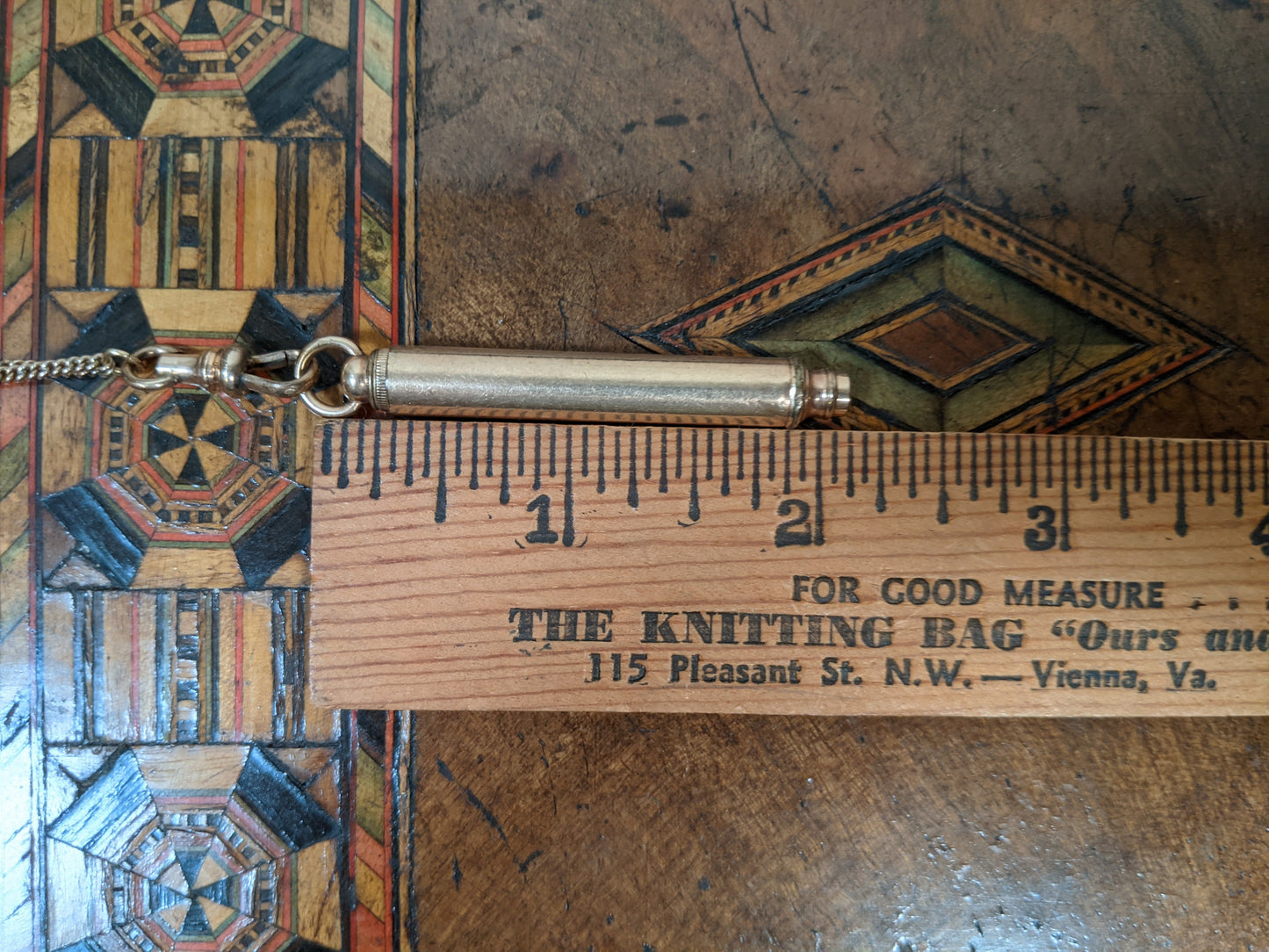 c. 1890s-1900s "Magic" Pencil on Long Guard Chain
