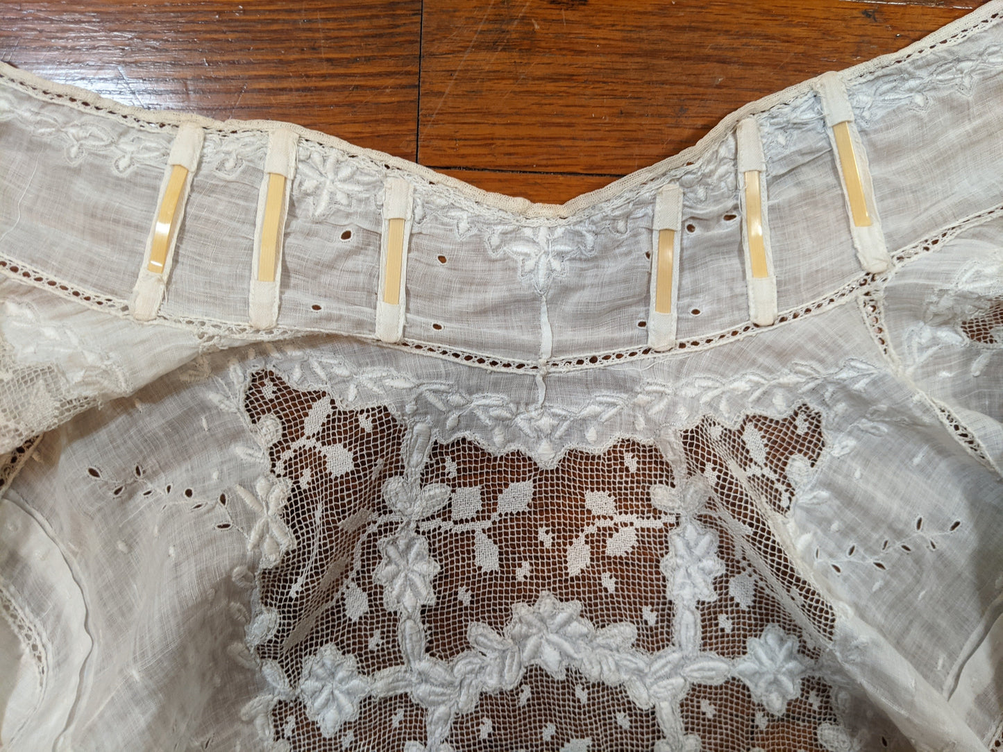 1900s White Embroidered Shirt-Waist