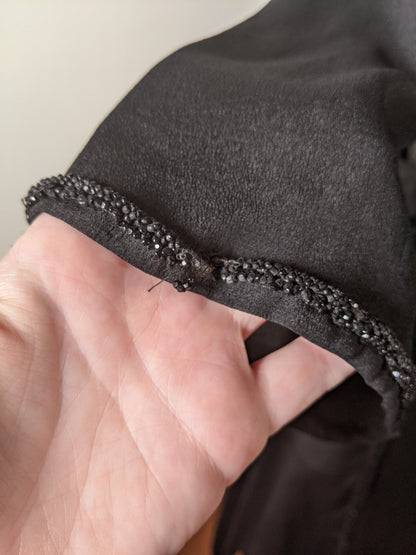 c. 1919-1920 Black Silk Dress