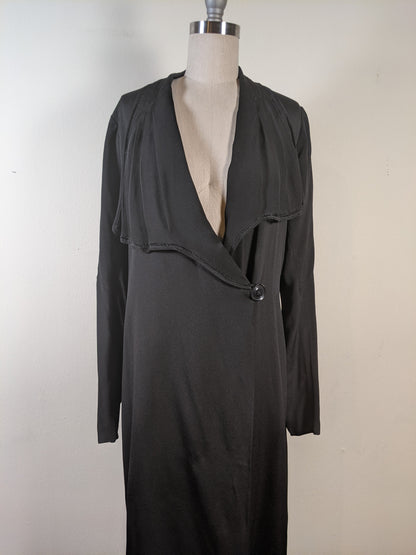 c. 1920s Black Silk Jacket