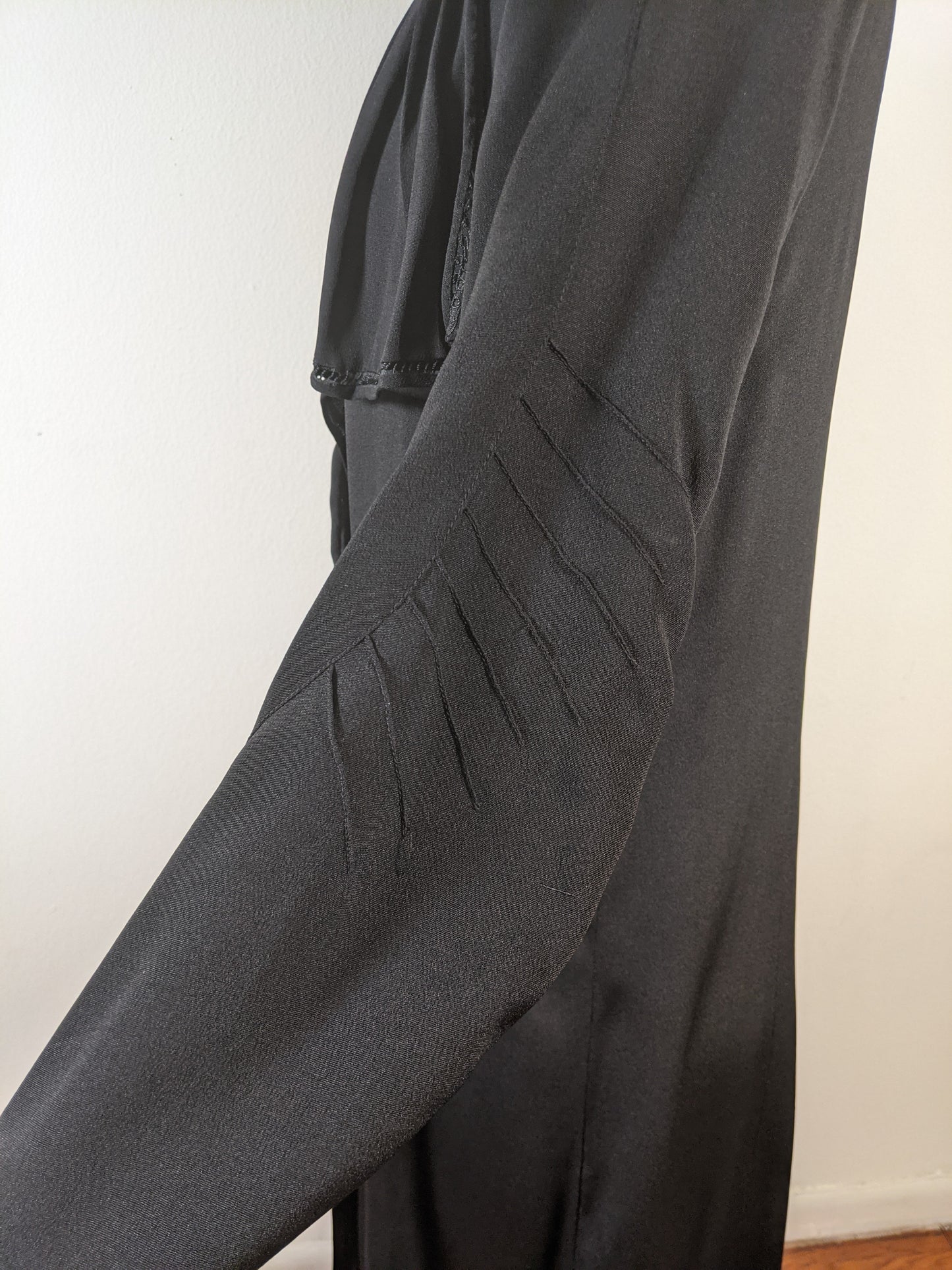 c. 1920s Black Silk Jacket