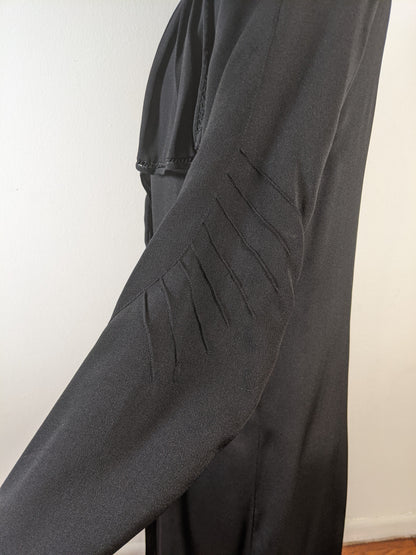 c. 1920s Black Silk Jacket