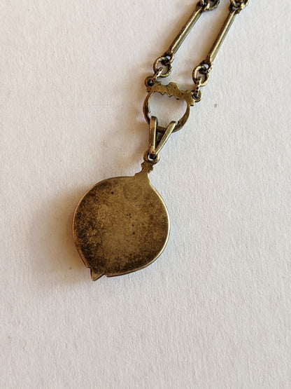 Victorian Silver Owl Necklace