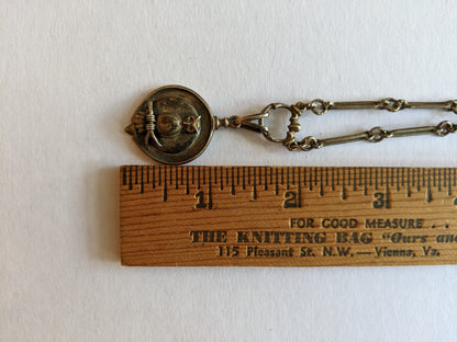 Victorian Silver Owl Necklace