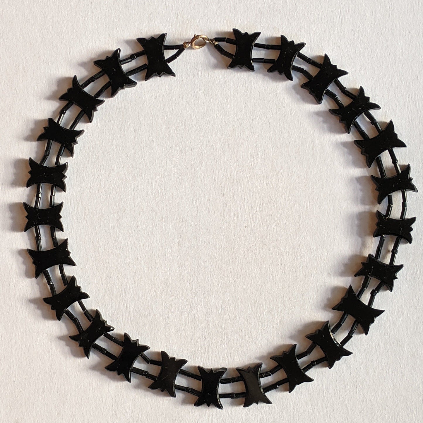 1900s-1910s French Jet Collar Necklace