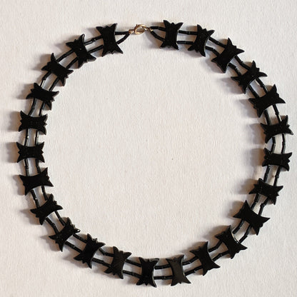 1900s-1910s French Jet Collar Necklace