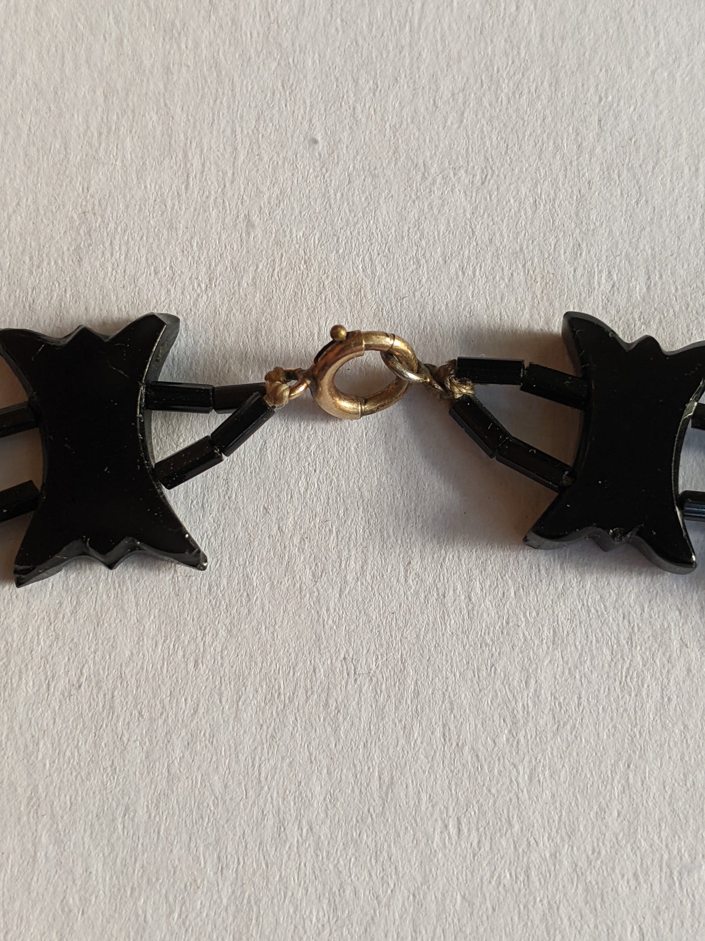 1900s-1910s French Jet Collar Necklace