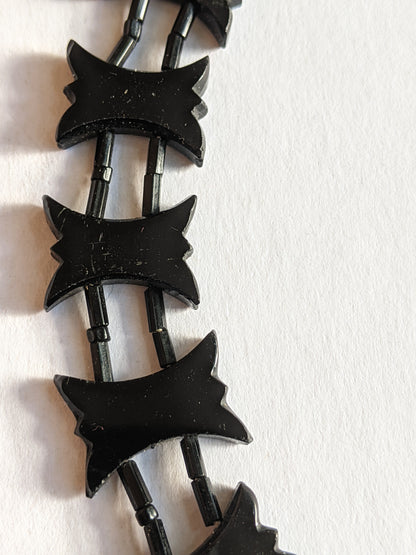 1900s-1910s French Jet Collar Necklace