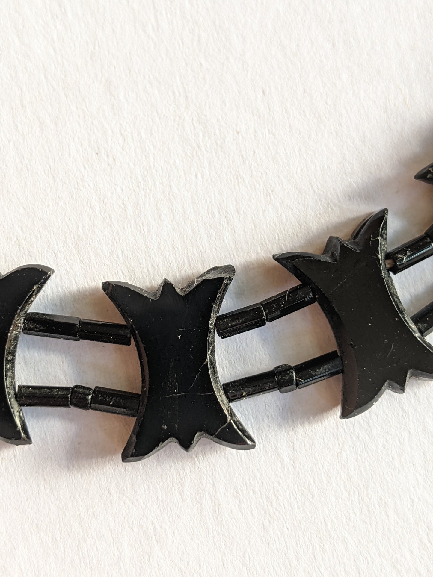 1900s-1910s French Jet Collar Necklace
