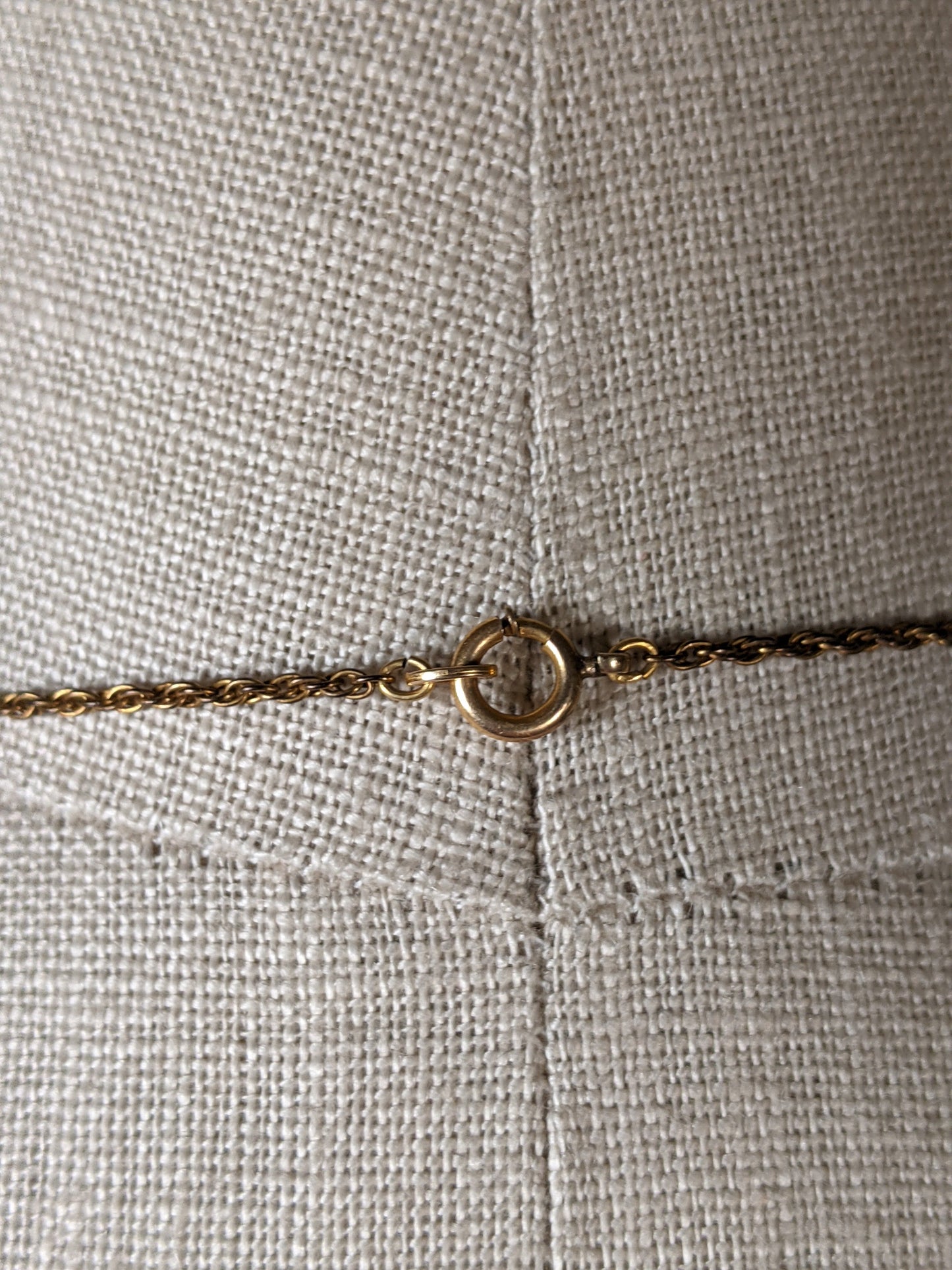 Art Deco Rhodium + Gold Plated Necklace