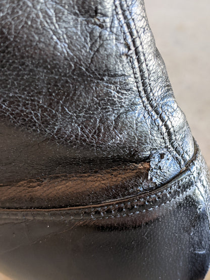 1910s-1920s Black Lace Up Boots | Sz 8