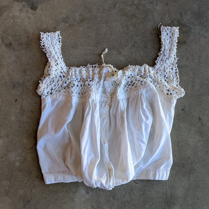1900s Cotton Camisole / Corset Cover