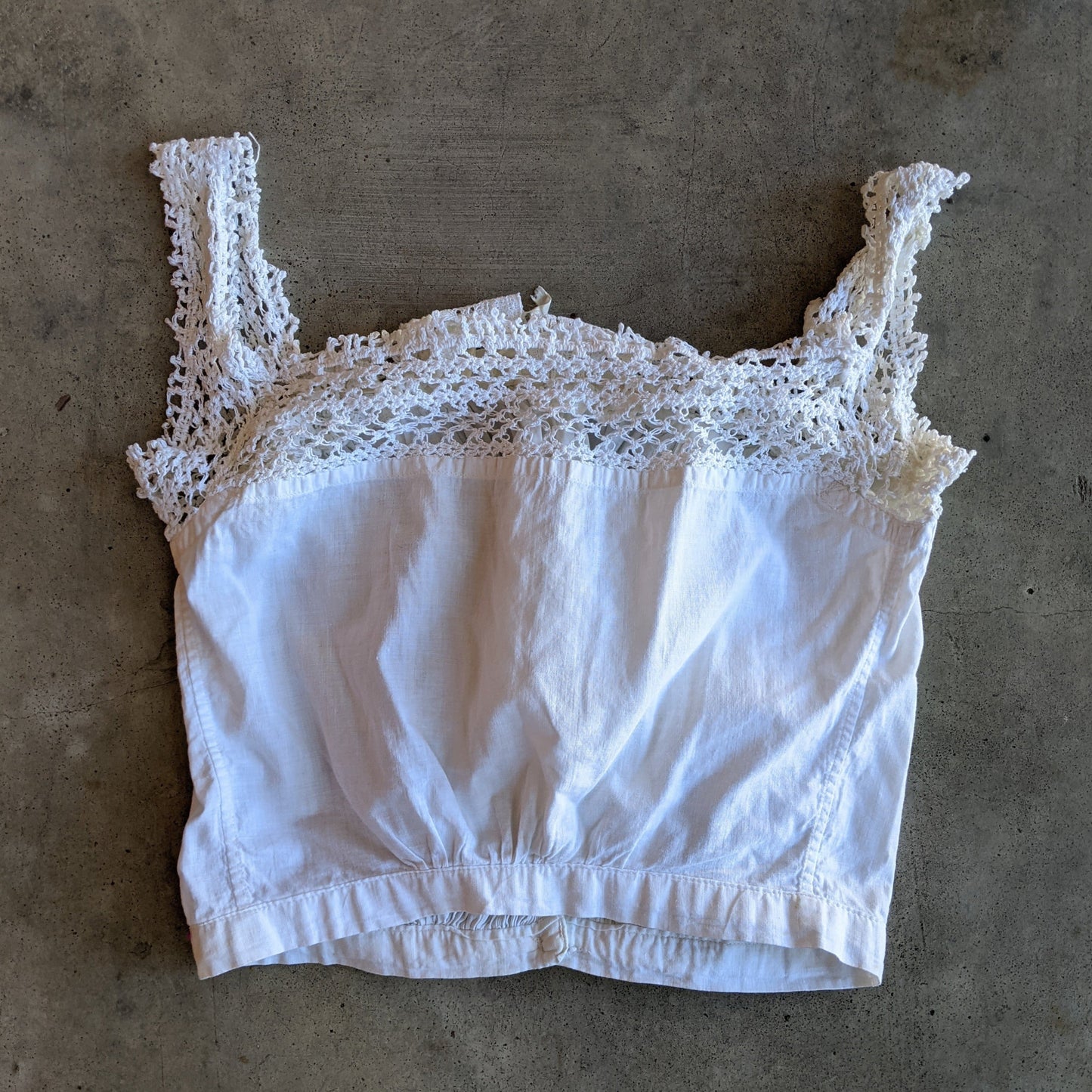 1900s Cotton Camisole / Corset Cover