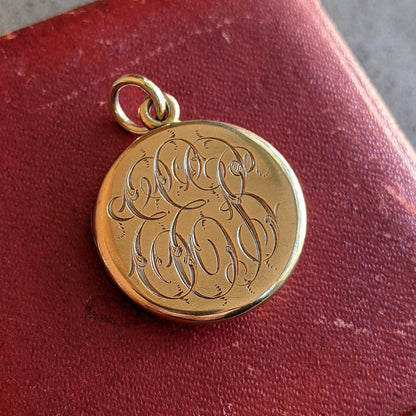 c. 1900s Art Nouveau 14k Gold Fairy Locket