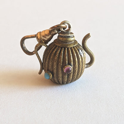 Antique Gold Filled Teapot Charm / Fob