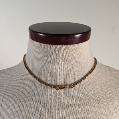 Late 19th c. Gold Filled Square Link Watch Chain