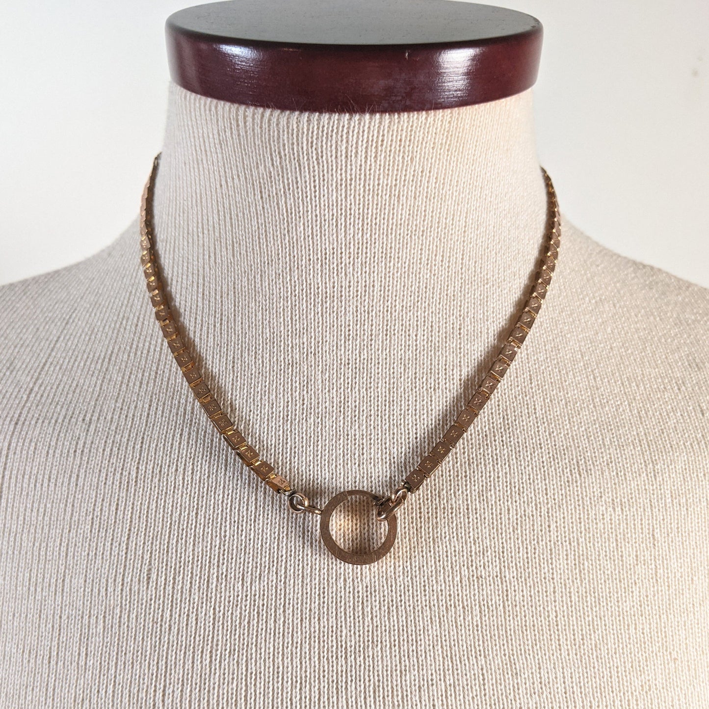 19th c. Gold Filled Book Chain with Large Clasp