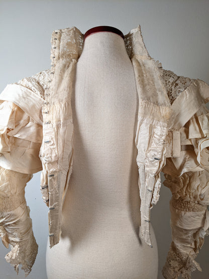 c. 1900 Silk Lace Bodice