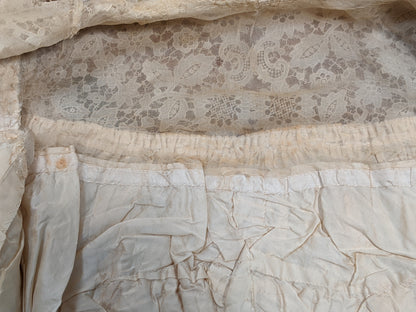 c. 1900 Silk Lace Bodice