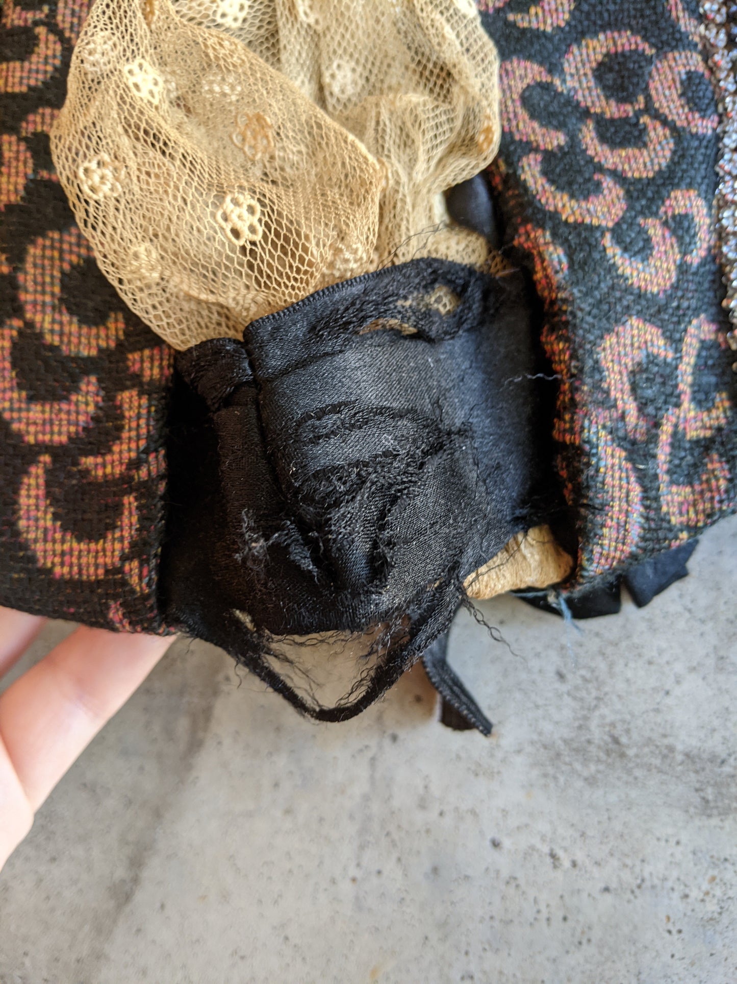c. 1897 Crescent Moon Pattern Bodice | Study + Display