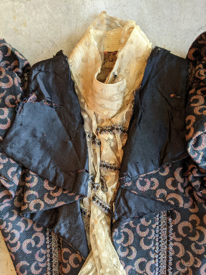 c. 1897 Crescent Moon Pattern Bodice | Study + Display