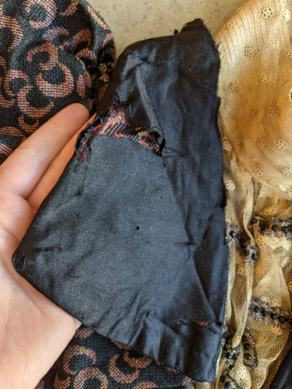 c. 1897 Crescent Moon Pattern Bodice | Study + Display