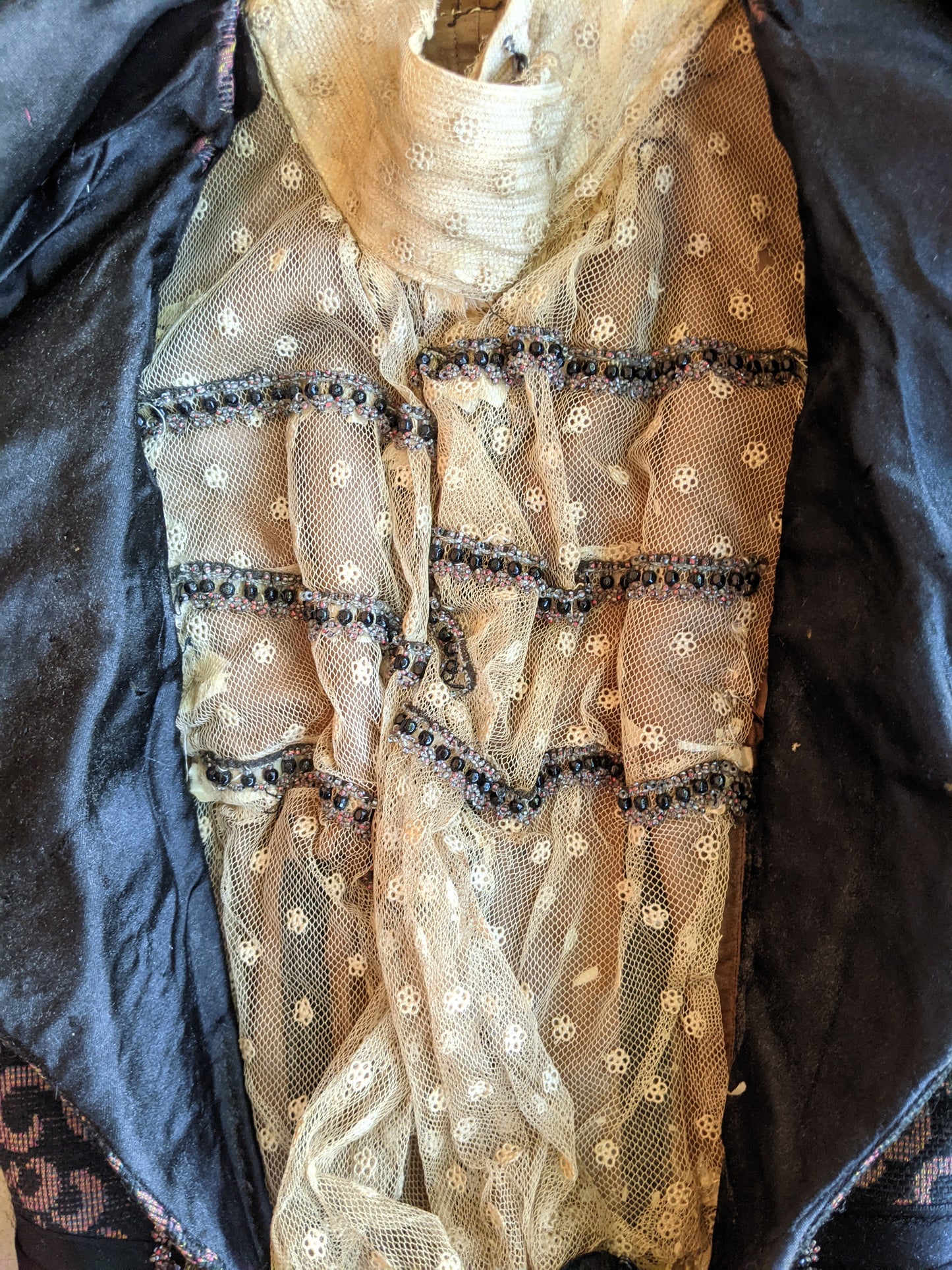 c. 1897 Crescent Moon Pattern Bodice | Study + Display