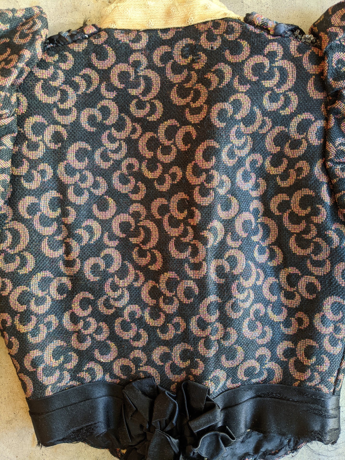 c. 1897 Crescent Moon Pattern Bodice | Study + Display